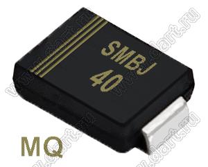 SMBJ40 (SMB/DO-214AA) диод защитный SMD однополярный