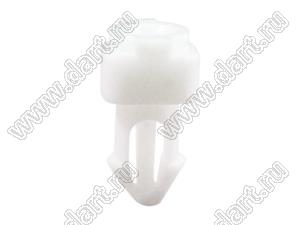 BSE-2.2L фиксатор платы с защелкой в шасси; t=1.7~3.05мм; d отв.=3.0мм; нейлон-66 (UL); натуральный