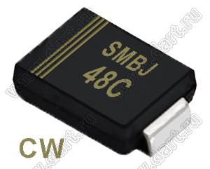 SMBJ48C (SMB/DO-214AA) диод защитный SMD биполярный