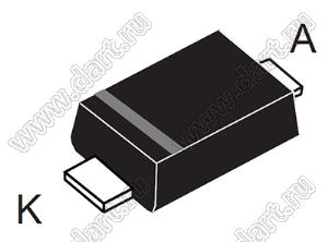 STTH1R02ZF (SOD123Flat) диод выпрямительный сверхбыстродействующий; V RRM=200В; IO@T=1А; Tраб. -40…+175°C