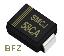 SMCJ58CA (SMC/DO-214AB) диод защитный SMD биполярный; Vrwm=58,00В; Ipp=16,0А; 1500Вт