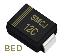 SMCJ12C (SMC/DO-214AB) диод защитный SMD биполярный; Vrwm=12В; Ipp=136,4А; 3000Вт