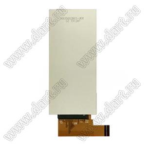 KD035WVFPD107 дисплей IPS 3,5-дюймовый ЖК-модуль с драйвером IC ST7701S с полным углом обзора 340x800 промышленный TFT Bartype; 3,5дюйм; Количество цветов 65K/262K; габариты 37,27x89,00x1,60мм