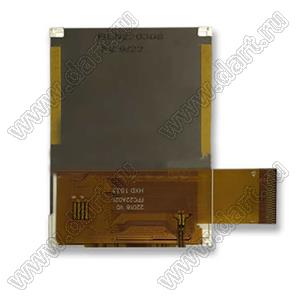 KD022QVFMD018 дисплей IPS 2,2-дюймовый 240x320 ST7789V MCU/RBG/SPI интерфейс TFT LCD; 2,2дюйм; Количество цветов 65K/262K; габариты 41,70x56,16x2,60мм