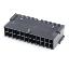 HX30002-24RF (Micro-Fit 3.0™ MOLEX 43020-2401) колодка на кабель (вилка) двухрядная без защелок в панель; шаг 3,0мм; P 3,00мм; 2x12-конт.