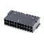 HX30002-22RF (Micro-Fit 3.0™ MOLEX 43020-2201) колодка на кабель (вилка) двухрядная без защелок в панель; шаг 3,0мм; P 3,00мм; 2x11-конт.