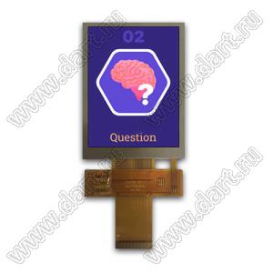 KD035VGFPA094 дисплей IPS 3,5-дюймовый с разрешением 480x640 ILI9806E, читаемый при солнечном свете, 3 SPI + 16/18/24-битный RGB IPS ЖК-модуль; 3,5дюйм; Количество цветов 65K/262K/16,7M; габариты 64,00x85,00x3,10мм