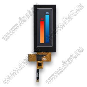 KD029QHFPD002-C004A дисплей IPS 2,9-дюймовый RGB-интерфейс IPS промышленный ЖК-модуль Bartype LCD с сенсорным экраном; 2,9дюйм; Количество цветов 16,7M; габариты 40,20x85,60x3,26мм
