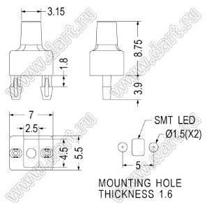 PMR-13 световод; нейлон-66 (UL); черный