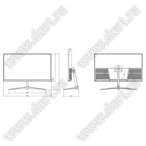 KD215WSFVA018-Monitor монитор TFT 21,5-дюймовый полноцветный FHD 1920x1080 с диагональю экрана 16,7 М поддерживает порты интерфейса HDMI USB для Android / Linux / Raspberry; 21,5 inchдюйм; Количество цветов 16,7M; габариты 493,26x284,13x35,59мм