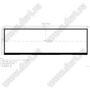 KD145FHFLD002-SP001A-HDMI дисплей IPS 14,5-дюймовый IPS TFT LCD с интерфейсом HDMI 2560x720 пикселей; 14,5дюйм; Количество цветов 16,7M; габариты 363,50x113,50x22,38мм