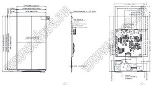 KD055OLEDN030-SP005A-HDMI дисплей AMOLED 5,5-дюймовый с разрешением 1080x1920 пикселей и интерфейсом HDMI; 5,5дюйм; Количество цветов 16,7M; габариты 69,74x126,60x11,62мм