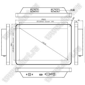 KD116WSFEA003-CTP-Monitor монитор TFT 11,6-дюймовый полноцветный с разрешением 1920x1080 пикселей 16,7 М поддерживает порты интерфейса VGA / HDMI / DP для Android / Linux / Raspberry; 11,6 inchдюйм; Количество цветов 16,7M; габариты 298,22x186,10x44,00мм