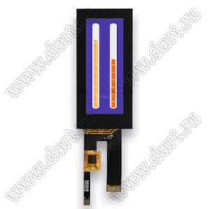 KD029QHFID001-C004A дисплей IPS 2,9-дюймовый промышленный ЖК-модуль с сенсорным экраном; 2,9дюйм; Количество цветов 16,7M; габариты 40,20x85,60x3,26мм