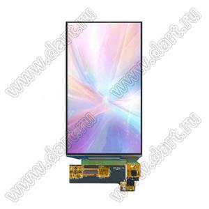 KD055OLEDN030 дисплей AMOLED 5,5-дюймовый встроенный с разрешением 1080x1920 пикселей и интерфейсом MIPI; 5,5дюйм; Количество цветов 16,7M; габариты 69,74x126,60x0,82мм