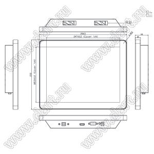 KD121HDFLA015-CTP-Monitor монитор TFT 12,1-дюймовый полноцветный с высокой яркостью FHD 1024x768 16,7 М поддерживает интерфейс VGA/HDMI / DP с дисплеем CTP; 12,1 inchдюйм; Количество цветов 16,7M; габариты 294,50x233,00x44,00мм