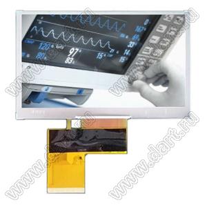 KD043WQTPA048 дисплей IPS 4,3 дюйма 480x272 с полным углом обзора, 16/18/24-битный RGB-интерфейс, Blanview; 4,3дюйм; Количество цветов 65K/262K/16,7M; габариты 105,50x67,20x2,90мм