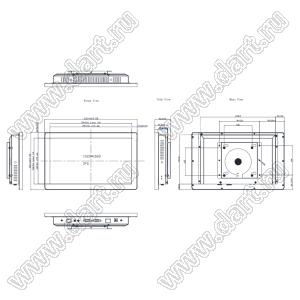 KD133FHFLA015-C010A-Monitor монитор TFT 13,3-дюймовый полноцветный FHD 1920x1080 с разрешением экрана 16,7 М поддерживает интерфейс HDMI / VGA с емкостным сенсорным экраном; 13,3 inchдюйм; Количество цветов 16,7M; габариты 332,40x206,40x56,80мм