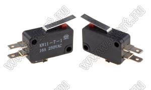 KW11-7-1B11DB34B (VM3-12N-150) микропереключатель концевой с рычагом 20мм
