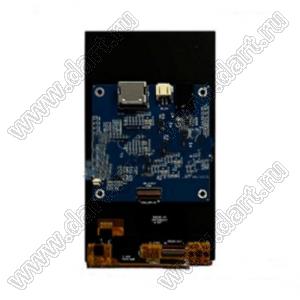 KD055OLEDN030-SP005A-HDMI дисплей AMOLED 5,5-дюймовый с разрешением 1080x1920 пикселей и интерфейсом HDMI; 5,5дюйм; Количество цветов 16,7M; габариты 69,74x126,60x11,62мм