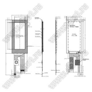 KD029QHFID001-C004A дисплей IPS 2,9-дюймовый промышленный ЖК-модуль с сенсорным экраном; 2,9дюйм; Количество цветов 16,7M; габариты 40,20x85,60x3,26мм