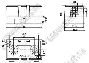 ANE/ANL-FUSE HOLDER-1 держатель предохранителя автомобильного с винтовым креплением