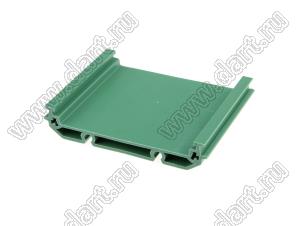 UM72S-061 профилированный корпус на стандартный электрический DIN-рельс; L=61мм; пластик; зеленый