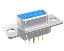DS1034-09F (5502-09S, DP-09F) розетка прямая D-SUB для пайки в плату; 9-конт.; без гаек