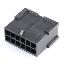 HX30002-12RF (Micro-Fit 3.0™ MOLEX 43020-1201) колодка на кабель (вилка) двухрядная без защелок в панель; шаг 3,0мм; P 3,00мм; 2x6-конт.