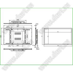 KD315WSFVA002-Monitor монитор TFT 31,5-дюймовый с интерфейсом HDMI/VGA 1920x1080 IPS; 31,5 inchдюйм; Количество цветов 16,7M; габариты 739,00x435,00x59,30мм