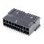 HX30002-18RF (Micro-Fit 3.0™ MOLEX 43020-1801) колодка на кабель (вилка) двухрядная без защелок в панель; шаг 3,0мм; P 3,00мм; 2x9-конт.