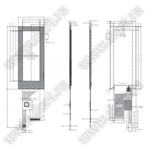 KD030WVFPD030-C028A дисплей IPS 3,0-дюймовый SPI + RGB интерфейс ST7701 IPS Bartype TFT с CTP-интерфейсом; 3,0дюйм; Количество цветов 16,7M; габариты 36,96x90,08x2,79мм