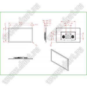 KD270WSFLA004-Monitor монитор TFT 27-дюймовый с интерфейсом HDMI/VGA 1920x1080 IPS; 27 inchдюйм; Количество цветов 8bit/16,7M; габариты 644,40x382,60x59,40мм