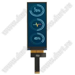KD040QHFID049 дисплей IPS с диагональю экрана 4,0 дюйма 400x960 ST7701S, 2-полосный MIPI-интерфейс, полный угол обзора, IPS LCD; 4,0дюйм; Количество цветов 65K/262K/16,7M; габариты 42,50x102,08x2,02мм