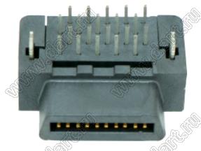 B03-02061NCN-A2 розетка SCSI угловая на плату; 20-конт.