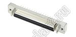 B02-100818AC-1J розетка SCSI прямая на плату; 100-конт.
