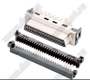 B02-036211E0-71 розетка SCSI IDC на шлейф; 36-конт.