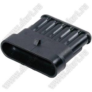 DJ7061-1.5-11AB (TE 282108-1) корпус соединителя на провод 6 конт.