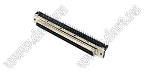 B02-1006185C-2J розетка SCSI угловая на плату; 100-конт.