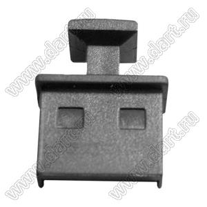 USBC-37(B) заглушка разъема USB-A; пластик ABS (UL); черный