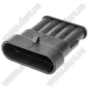 DJ7051-1.5-11AB (TE 282107-1) корпус соединителя на провод 5 конт.