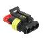 DJ7031-1.5-21AB (TE 282087-1) корпус розетки на провод автомобильной 3 контакта, 1,5 мм; пластик