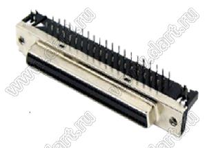 B02-040611EC-2S розетка SCSI угловая на плату; 40-конт.