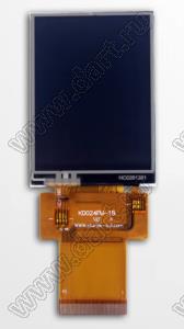 BLKD024FM-1B-TP дисплей TFT RGB; 240*320пикс.; актив. обл. 36,72x48,96мм; all