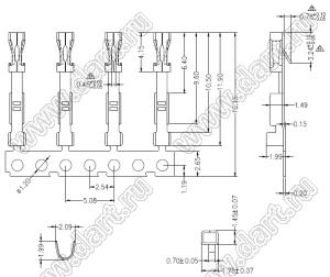 RA-SC1290 (T3211S1P01, 210.3211201) термиинал для розетки на кабель серии RA