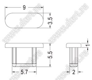 USBC-31-1 заглушка разъема micro USB; термопластичный эластомер TPE; черный