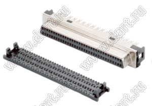 B02-068211E0-61 розетка SCSI IDC на шлейф; 68-конт.