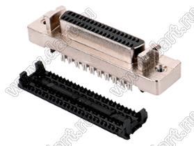 B02-040211EC-6L розетка SCSI IDC на шлейф; 40-конт.