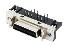 B02-026611EX-1L розетка SCSI угловая на плату; 26-конт.