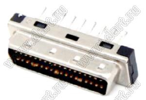 B02-036711EN-20 вилка SCSI прямая на плату; 36-конт.